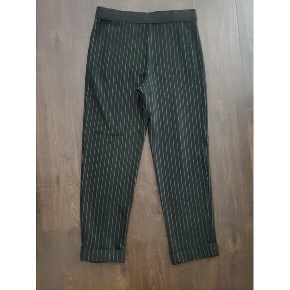 Black Pinstripe Ankle Straight Leg Dress Pants | Bailey 44 Sz Small - Picture 9 of 11